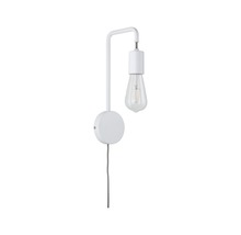 Applique murale blanche avec ampoule