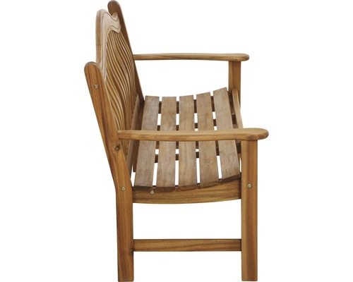 Banc en bois pour le jardin, vue latérale