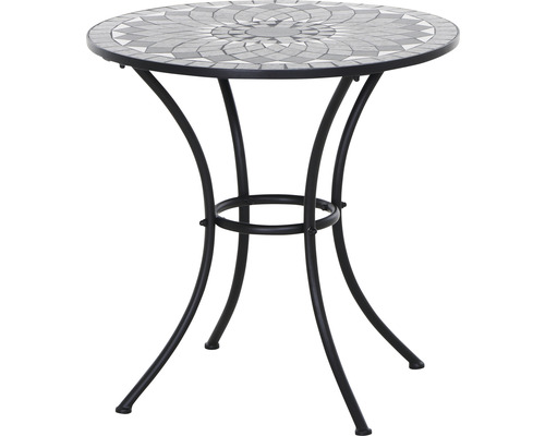 Table bistrot Siena Garden Como Ø 60 x 71 cm aspect mosaïque