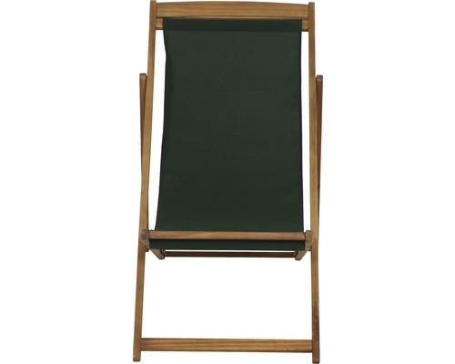 Holzliegestuhl mit Stoffbezug