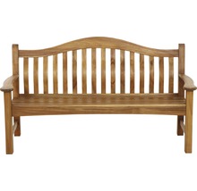 Banc de jardin en bois avec accoudoirs
