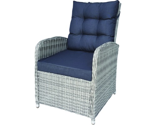 Geflochtener Sessel mit Polsterung für den Garten