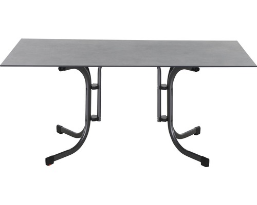 Klapptisch mit Metallgestell und Tischplatte