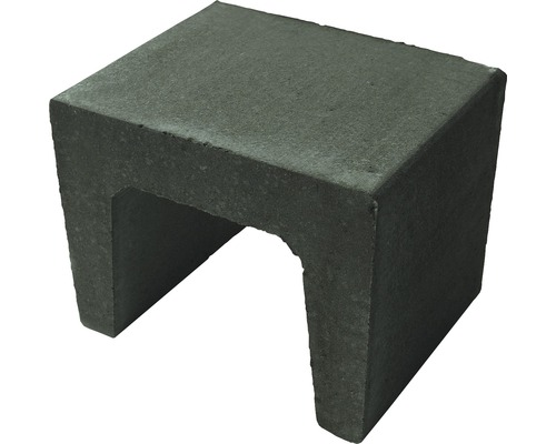 Beton U-Stein anthrazit 40 x 40 x 40 cm