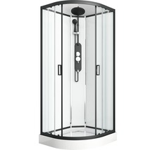 Komplettduschkabine Sanotechnik Epic 1 CL50 900x900 mm schwarz