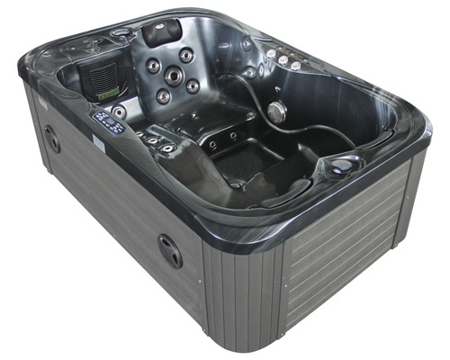 Bain à remous autoportant avec jets et commandes