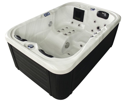 Bain à remous avec commandes et jets
