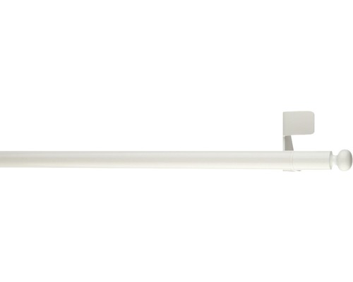 Barre de serrage télescopique fit-ball blanc 50-80 cm Ø 11 mm Tringle à rideaux avec support et embout