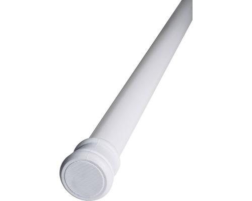 Tringle autobloquante télescopique blanc 125-220 cm Ø 23/26 mm Barre de rideau de douche extensible