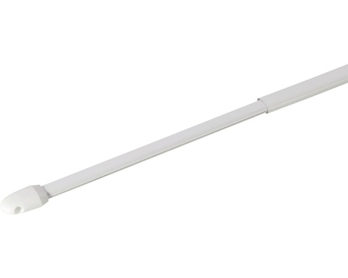 Barre de vitrage télescopique simple blanc 30-50 cm Ø 10 mm 2 pces