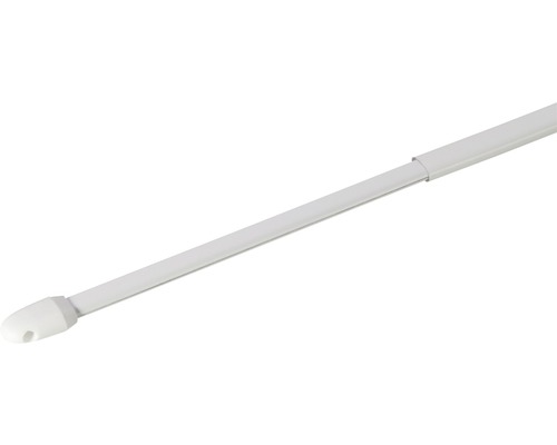 Barre de vitrage télescopique simple blanc 60-110 cm Ø 10 mm 2 pces