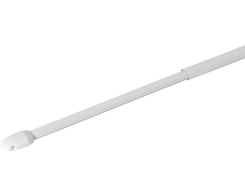 Barre de vitrage télescopique simple blanc 80-150 cm Ø 10 mm 2 pces