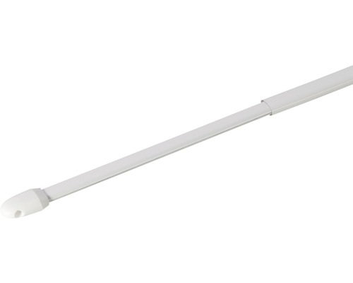 Barre de vitrage télescopique simple blanc 40-70 cm Ø 10 mm 2 pces Tringle à rideaux extensible