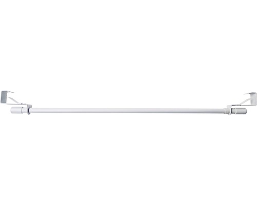 Barre de serrage télescopique clip blanc 45-75 cm Ø 10 mm