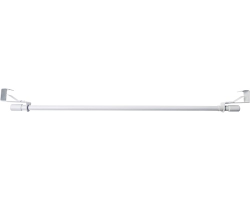 Barre de serrage télescopique clip blanc 75-125 cm Ø 10 mm