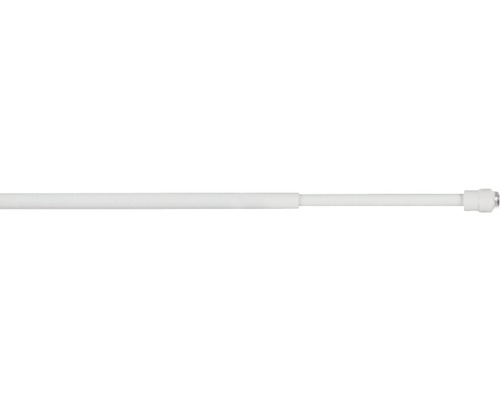 Barre de serrage télescopique press blanc 80-120 cm Ø 10 mm Tringle de rideau de douche extensible
