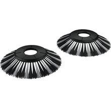Deux brosses de balayeuse pour balayeuse
