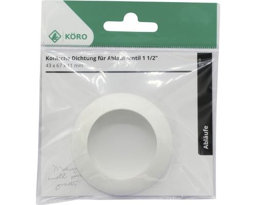 Konische Dichtung für Ablaufventil, Größe 1 1/2 Zoll