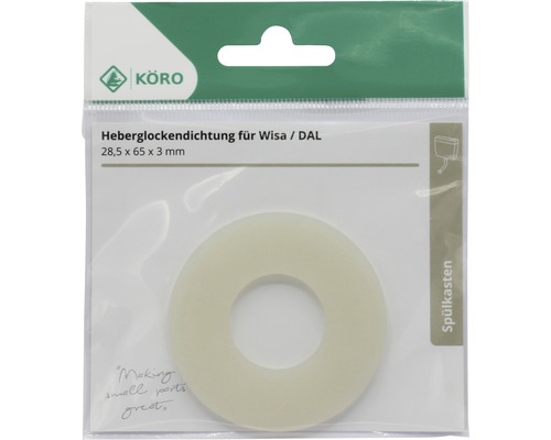 Hebeglockendichtung für Wisa und DAL 28,5 x 65 x 3 Millimeter in Verpackung