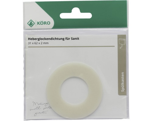 KÖRO Heberglockendichtung für Sanit, 31 x 62 x 2 mm