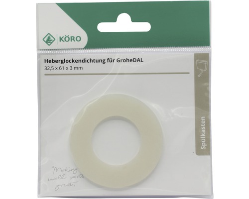 Heberglockendichtung für GroheDAL, 32,5 x 61 x 3 Millimeter, in Verpackung