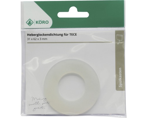 KÖRO Heberglockendichtung für TECE 31 x 62 x 3 Millimeter im Paket