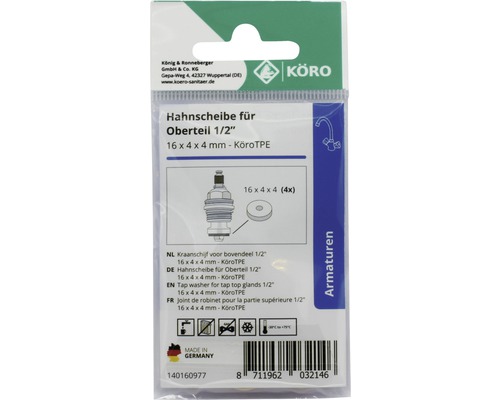 Joint de robinet pour la partie supérieure, 16x4x4 millimètres