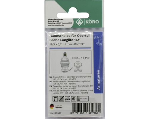 Joint de robinet pour partie supérieure Grohe Longlife 1/2 pouce
