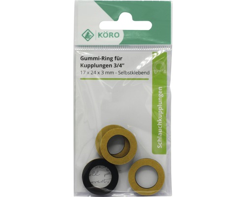 Joints toriques en caoutchouc 3/4 pouce, autocollants, en paquet