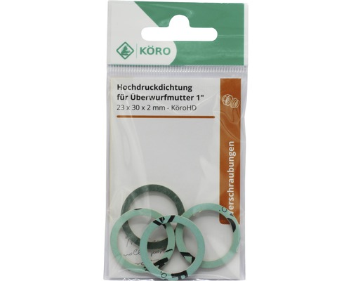 Köro Joints haute pression pour écrous-raccords, 1 pouce, 23 x 30 x 2 millimètres
