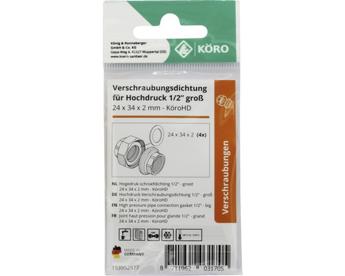 Joint haute pression pour raccord 1/2 pouce