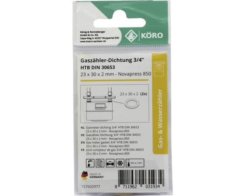 Gaszähler Dichtung 3/4 Zoll HTB DIN 30653