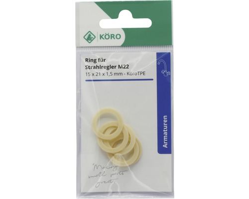 Bagues d''étanchéité pour régulateur de jet M22, 15x21x1,5 mm