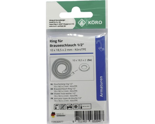 Brauseschlauch-Ring 1/2 Zoll im Blister