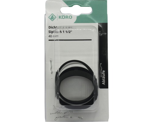 Dichtungssatz für Siphon 1 1/2 Zoll, 40 Millimeter