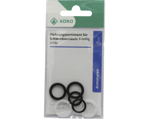 Körö Assortiment de joints pour becs pivotants, 6 pièces, EPDM