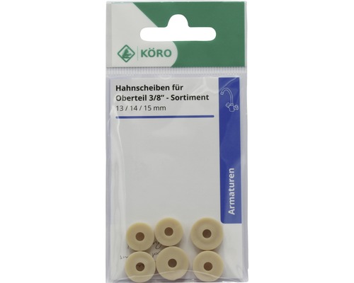 Hahnscheiben Sortiment 3/8 Zoll, 13, 14, 15 Millimeter