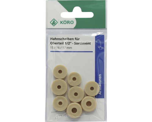 Assortiment de rondelles de robinet 15/16/17 millimètres sous blister