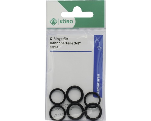 O-Ringe 3/8 Zoll für Hahnoberteile aus EPDM