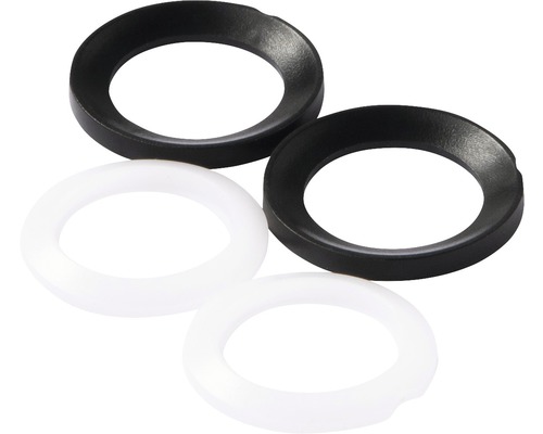 Ensemble d'anneaux Flex 3/4" 2 pièces pour l'équilibrage de la robinetterie murale Joints d''étanchéité en caoutchouc et plastique, matériel sanitaire