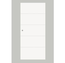 Schiebetürblatt weisslack Perla 05 für Alubeschlag Selir (ähnlich RAL 9010) 2030x950x40 mm DIN Links/Rechts