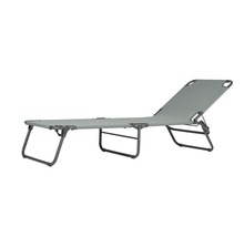 Lit pliant avec dossier réglable pour le jardin
