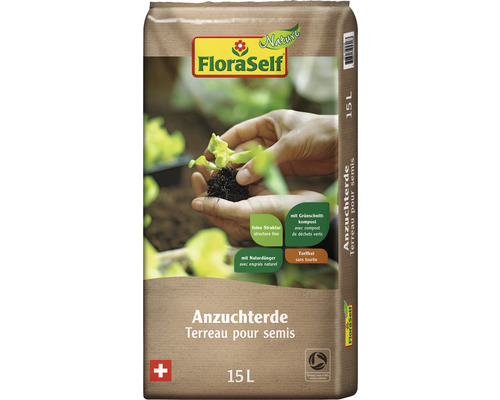 Anzuchterde FloraSelf nature 15 l