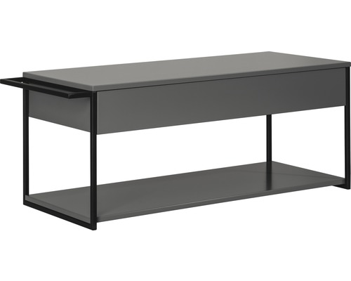 Waschtischunterschrank FACKELMANN New York BxHxT 108.5x43x47.5 cm grau matt Konsolentisch mit Schublade und Ablage