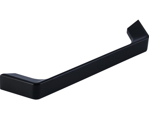 Poignée de meuble en métal distance entre les trous 128 mm noir 140x14x26 mm Zamak Poignée de meuble en métal