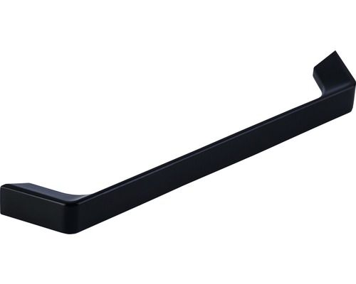 Poignée de meuble en métal distance entre les trous 160 mm noir 172x14x26 mm Zamak Poignée de meuble noire