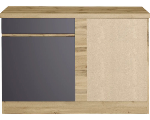 Meuble bas de cuisine avec deux tiroirs et une porte