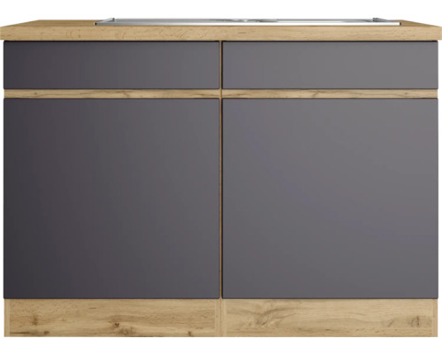 Meuble bas avec deux tiroirs et deux portes