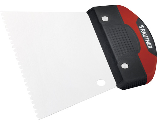 RAUTNER Trapez Zahnspachtel B3 2k Griff 180 mm Zahnspachtel für Fliesenarbeiten