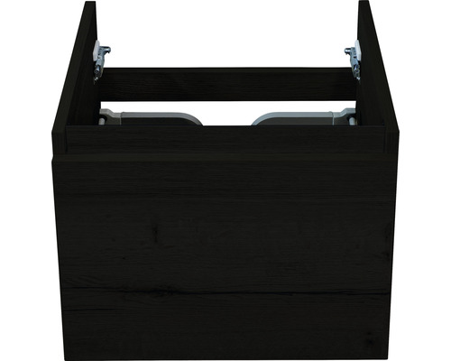 Meuble sous-vasque Sanox Frozen couleur de façade black oak 40 x 40 x 45 cm Meuble sous-lavabo en bois